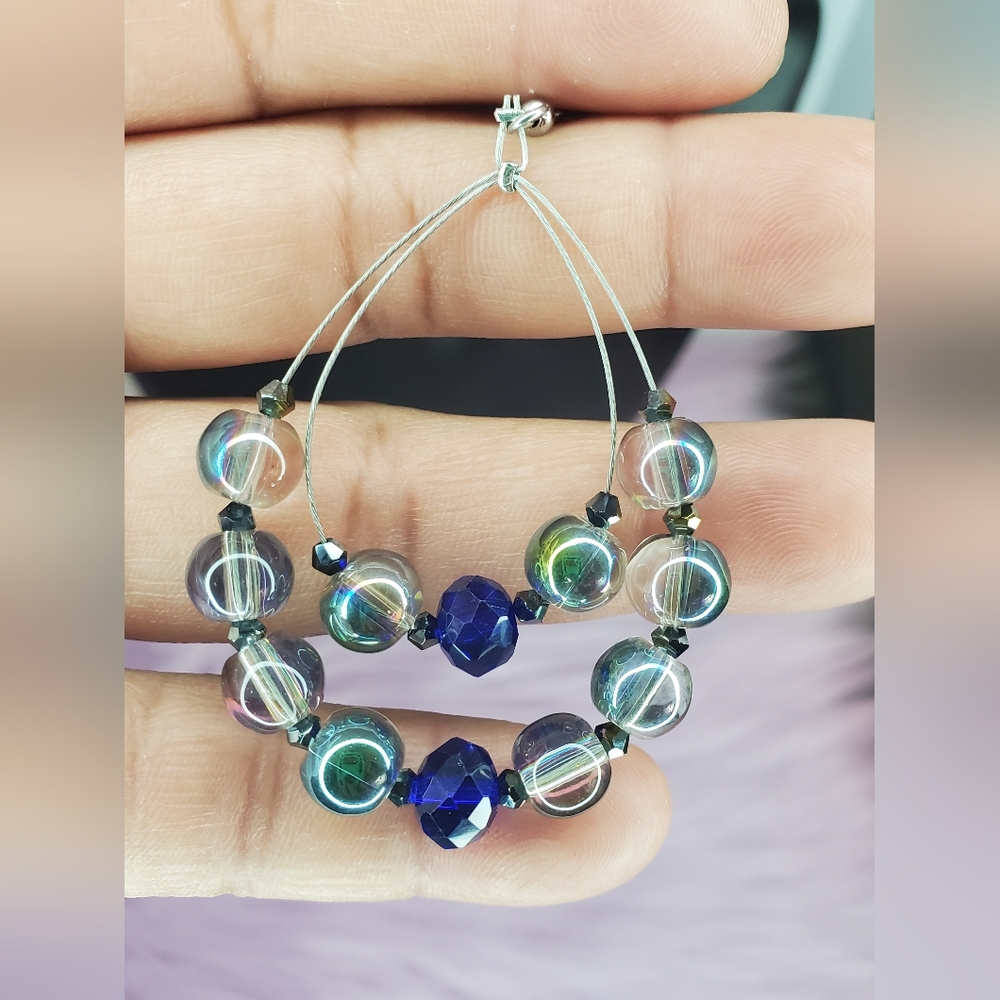 Handmade Beaded drop dangle earrings